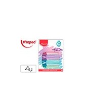 ROTULADOR MAPED FLUOR.PEPS PASTEL GLITTER  4 UD.SURT. 2