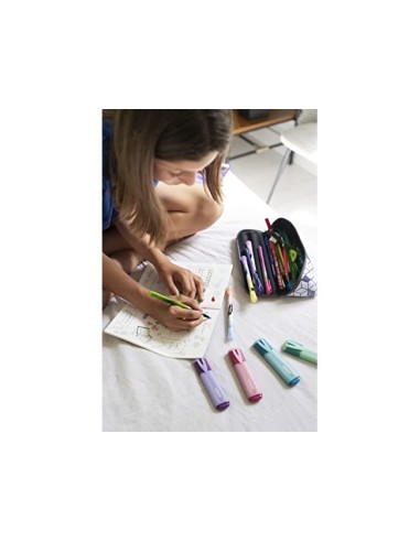 ROTULADOR MAPED FLUOR.PEPS PASTEL GLITTER  4 UD.SURT.