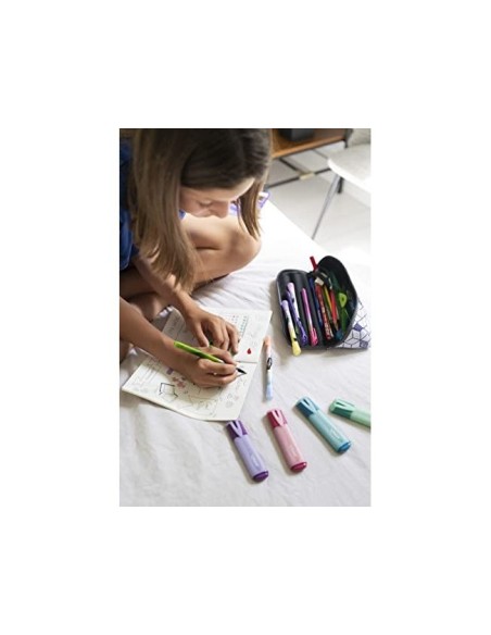 ROTULADOR MAPED FLUOR.PEPS PASTEL GLITTER  4 UD.SURT.