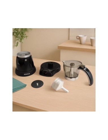 CAFETERA JOCCA ITALIANA 6 TAZAS JARRA TPTE.SIN CABLES 220-240V NG.