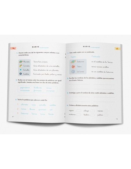CUADERNO RUBIO COMPETENCIA LECTORA 2 MUNDO ESPACIAL