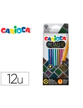 LAPICES CARIOCA METALLIC HEXAGONAL MINA 3,3MM CAJA 12 SURT.