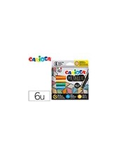 ROTULADOR CARIOCA METALLIC PUNTA MAXI 6MM CAJA 6 SURT. 2