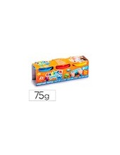 PASTA MODELAR CARIOCA BABY DOUGH BOTE 75 G SET 3 SURT. 2