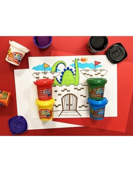 PASTA MODELAR CARIOCA BABY DOUGH BOTE 75 G SET 8 SURT.