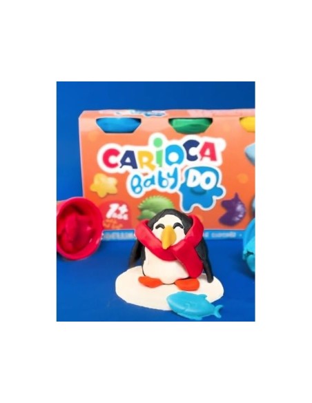 PASTA MODELAR CARIOCA BABY DOUGH BOTE 75 G SET 8 SURT.
