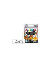 TEMPERA ESCOLAR CARIOCA METALLIC BOTE 25 ML CAJA 6 SURT. 2