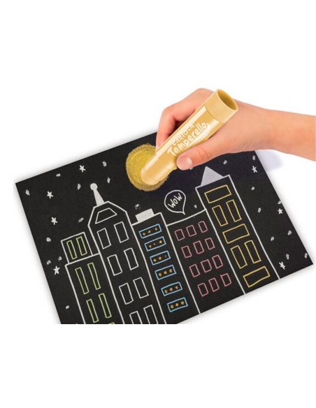 SET DIBUJO CARIOCA METALLIC POP UP CARD CREATOR 3D 17 PIEZAS