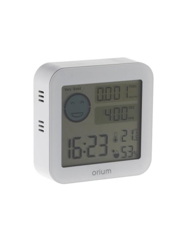 MEDIDOR AIRE ORIUM QUAELIS 20 MEDIDO C02 COV SUP 30 M2 LCD BL.64X56MM