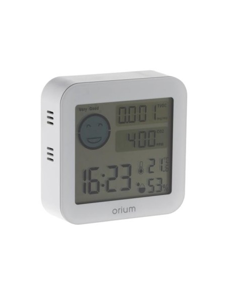 MEDIDOR AIRE ORIUM QUAELIS 20 MEDIDO C02 COV SUP 30 M2 LCD BL.64X56MM