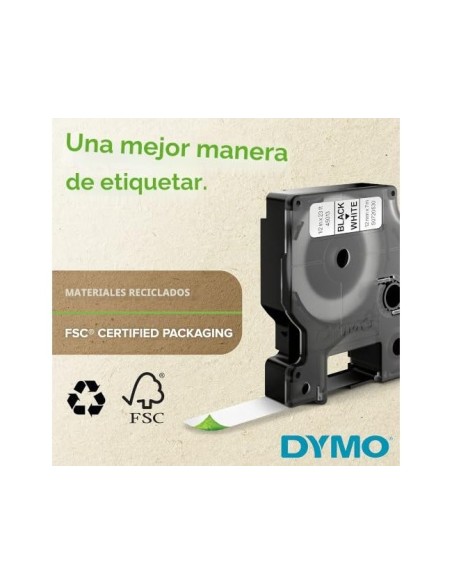 CINTA DYMO VINILO BL.12MM X 5,5MT ETIQUETADORA RHINO