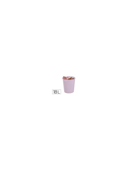 PAPELERA PLAST.ARCHIVO 2000 ECOGREEN 100% RECICLADA 18LT.MALVA PASTEL