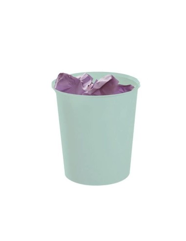 PAPELERA PLAST.ARCHIVO 2000 ECOGREEN 100% RECICLADA 18LT.VE. PASTEL