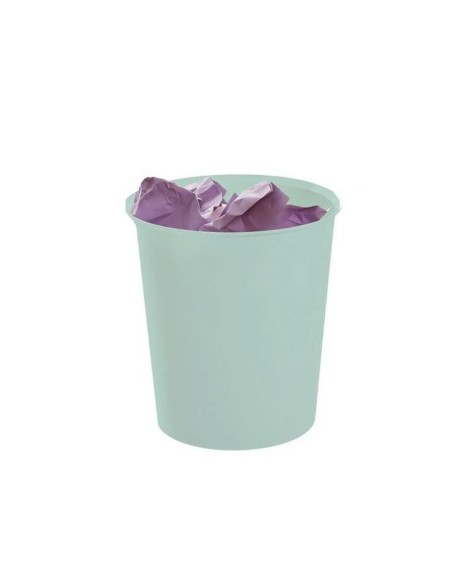 PAPELERA PLAST.ARCHIVO 2000 ECOGREEN 100% RECICLADA 18LT.VE. PASTEL