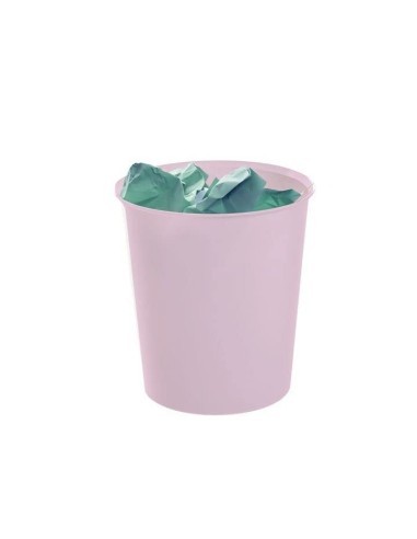 PAPELERA PLAST.ARCHIVO 2000 ECOGREEN 100% RECICLADA 18LT.ROSA PASTEL