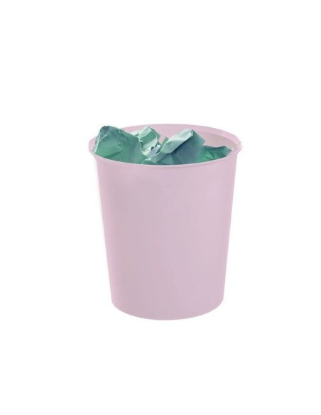 PAPELERA PLAST.ARCHIVO 2000 ECOGREEN 100% RECICLADA 18LT.ROSA PASTEL