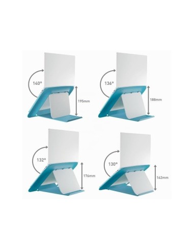 SOPORTE PORTATIL LEITZ ERGO COSY AJUSTABLE 4 ALTURAS AZ. 310X50X247MM