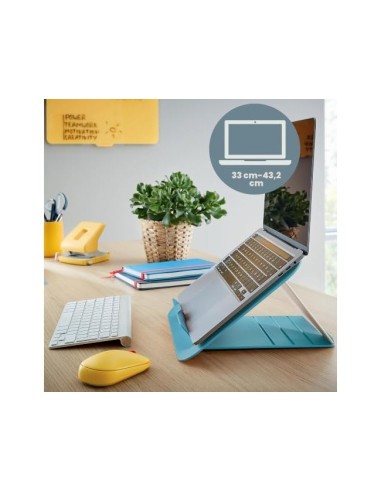 SOPORTE PORTATIL LEITZ ERGO COSY AJUSTABLE 4 ALTURAS AZ. 310X50X247MM