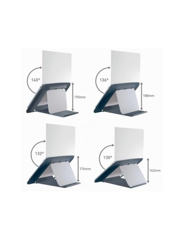 SOPORTE PORTATIL LEITZ ERGO COSY AJUSTABLE 4 ALTURA GRIS 310X50X247MM