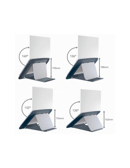 SOPORTE PORTATIL LEITZ ERGO COSY AJUSTABLE 4 ALTURA GRIS 310X50X247MM