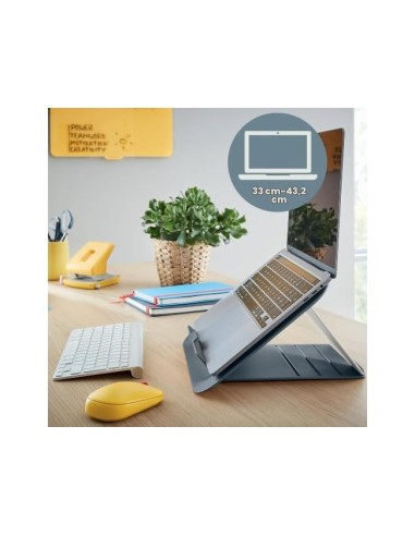 SOPORTE PORTATIL LEITZ ERGO COSY AJUSTABLE 4 ALTURA GRIS 310X50X247MM