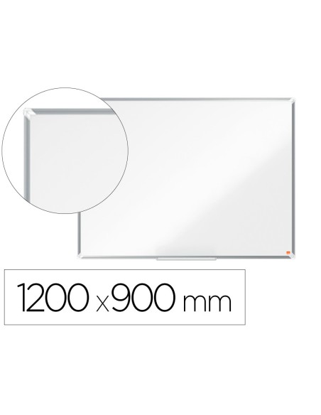 PIZARRA BL.NOBO COMP.PLUS ACERO LACADO MAG.1200X900MM