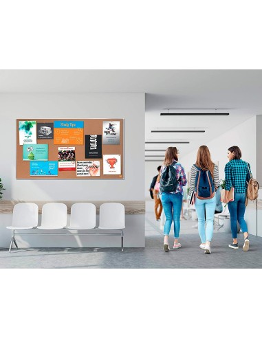 TABLERO ANUNCIOS NOBO IM PRO CORCHO FORMATO PANORAMICO 32\" 710X400MM