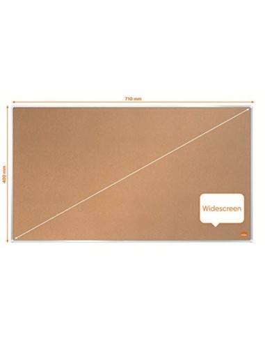TABLERO ANUNCIOS NOBO IM PRO CORCHO FORMATO PANORAMICO 32\" 710X400MM