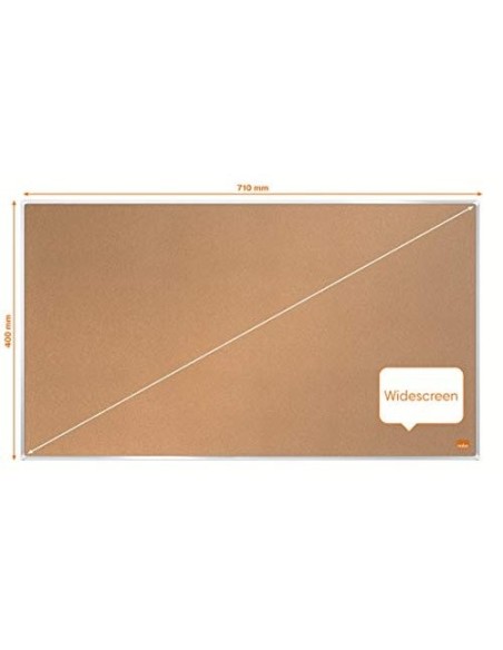 TABLERO ANUNCIOS NOBO IM PRO CORCHO FORMATO PANORAMICO 32\" 710X400MM