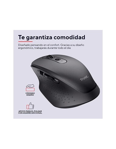 RATON TRUST OZAA OPTICO INALAMBRICO 2400DPI 6 BOTONES USB 2.0 NG.