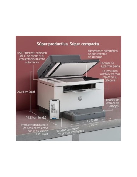 IMPRESORA HP MFP M234SDW DUPLEX LASER 30 PPM WIFI ESCANER COPIA FAX