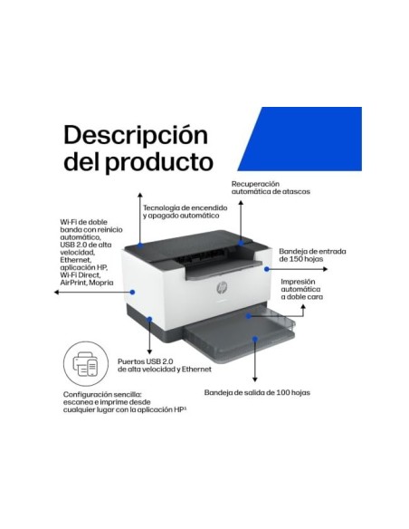 IMPRESORA HP LASERJET SFP M209DW MONOCROMO LASER 30 PPM WIFI