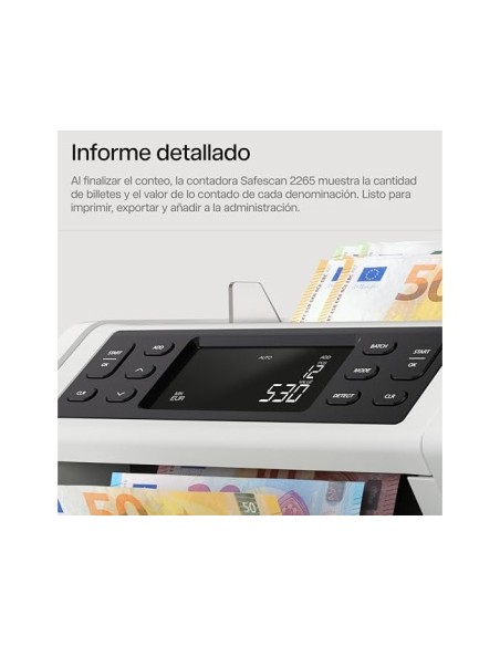 115-0714 SAFESCAN 2265 FUNCION UV/MG/COLOR/TAMAÑO ESP. 1200 BIL/MIN