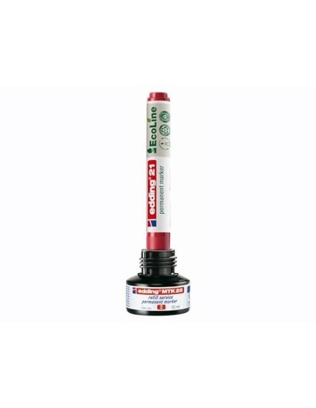 ROTULADOR EDDING 21 PERM.ECOLINE 90% RECI. 4 SURT.PUNTA RED.1,5-3