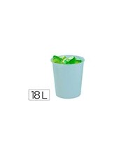 PAPELERA PLAST.ARCHIVO 2000 ECOGREEN 100% RECICLADA 18LT.AZ. PASTEL 2