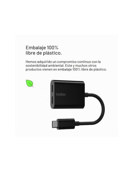 ADAPTADOR BELKIN F7U081BTBLK USB-C AUDIO CARGA NG.