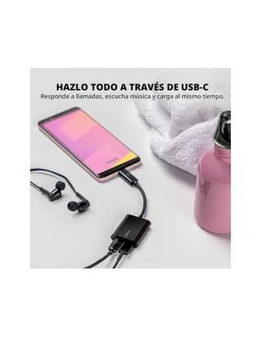 ADAPTADOR BELKIN F7U081BTBLK USB-C AUDIO CARGA NG.