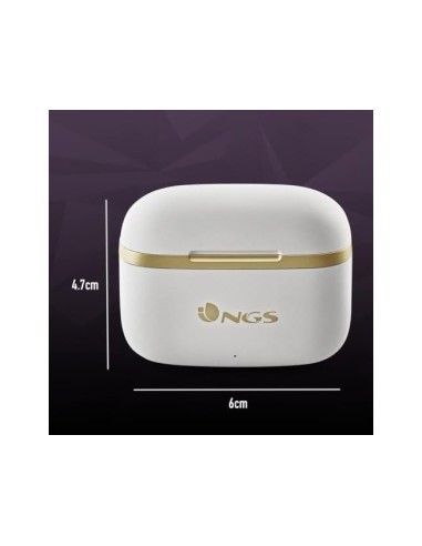 AURICULAR NGS ARTICA TROPHY INALAMBRICO 10M 20 HORAS USB-C BL.