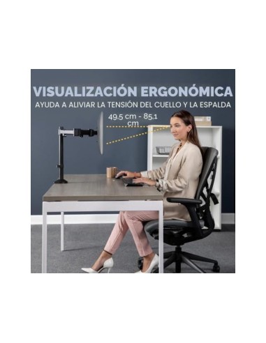 BRAZO MONITOR FELLOWES REFLEX AJUSTABEL ALTURA 45 CM VESA 8 KG