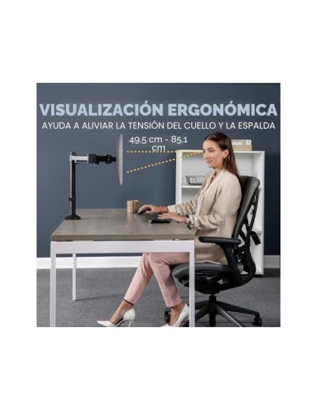 BRAZO MONITOR FELLOWES REFLEX AJUSTABEL ALTURA 45 CM VESA 8 KG
