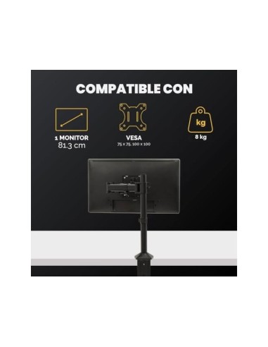 BRAZO MONITOR FELLOWES REFLEX AJUSTABEL ALTURA 45 CM VESA 8 KG