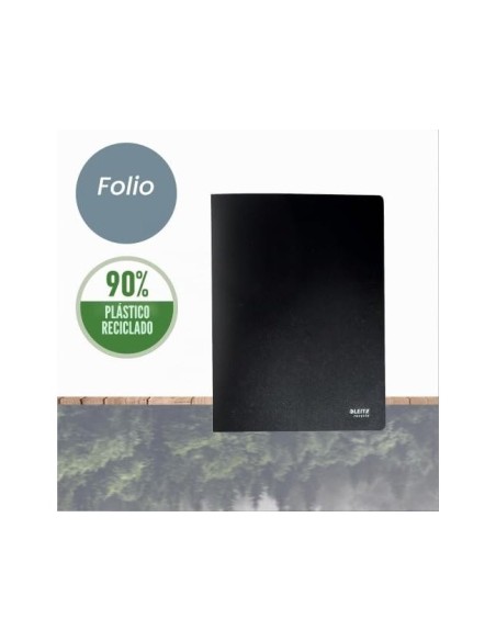 CARPETA LEITZ RECYCLE ESCAPARATE A4 20 FUNDAS PP. NG.