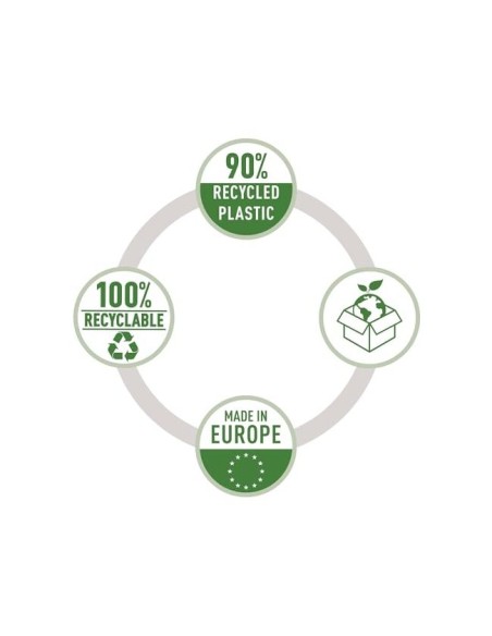 CARPETA LEITZ RECYCLE ESCAPARATE A4 20 FUNDAS PP. NG.