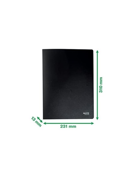 CARPETA LEITZ RECYCLE ESCAPARATE A4 20 FUNDAS PP. NG.