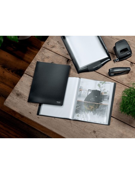 CARPETA LEITZ RECYCLE ESCAPARATE A4 20 FUNDAS PP. NG.