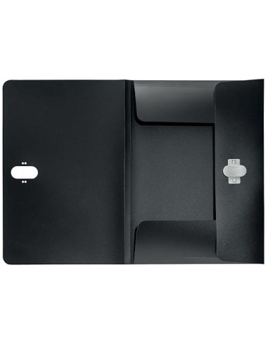 CARPETA LEITZ RECYCLE GOMAS 3 SOLAPAS A4 PP. NG.