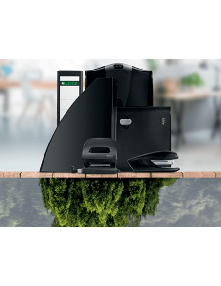 CARPETA LEITZ RECYCLE GOMAS 3 SOLAPAS A4 PP. NG.