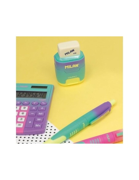 BOLIGRAFO MILAN COMPACT SUNSET RETRACTIL TINTA AZ. 1MM SURT.