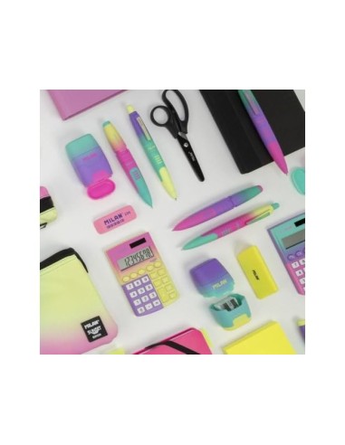 BOLIGRAFO MILAN COMPACT SUNSET RETRACTIL TINTA AZ. 1MM SURT.