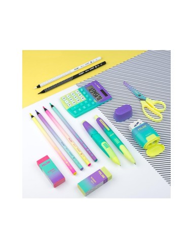 BOLIGRAFO MILAN COMPACT SUNSET RETRACTIL TINTA AZ. 1MM SURT.